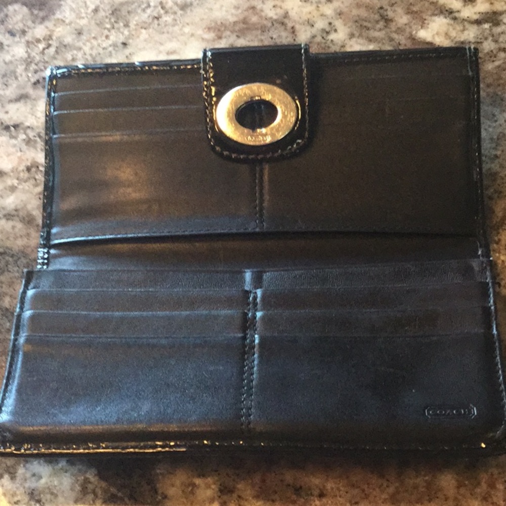 Black Coach Wallet - Picture 5 of 7